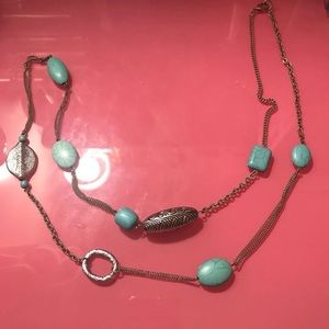Silver and Turquoise Necklace